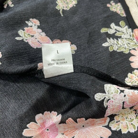 re:named  floral Black Top - Picture 8 of 10